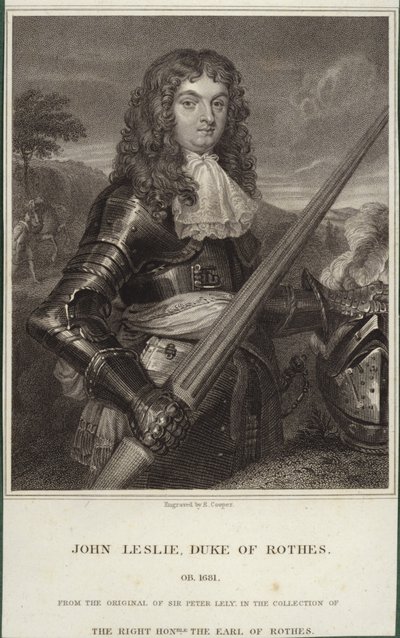 Portrait of John Leslie, Duke of Rothes  by Peter Lely